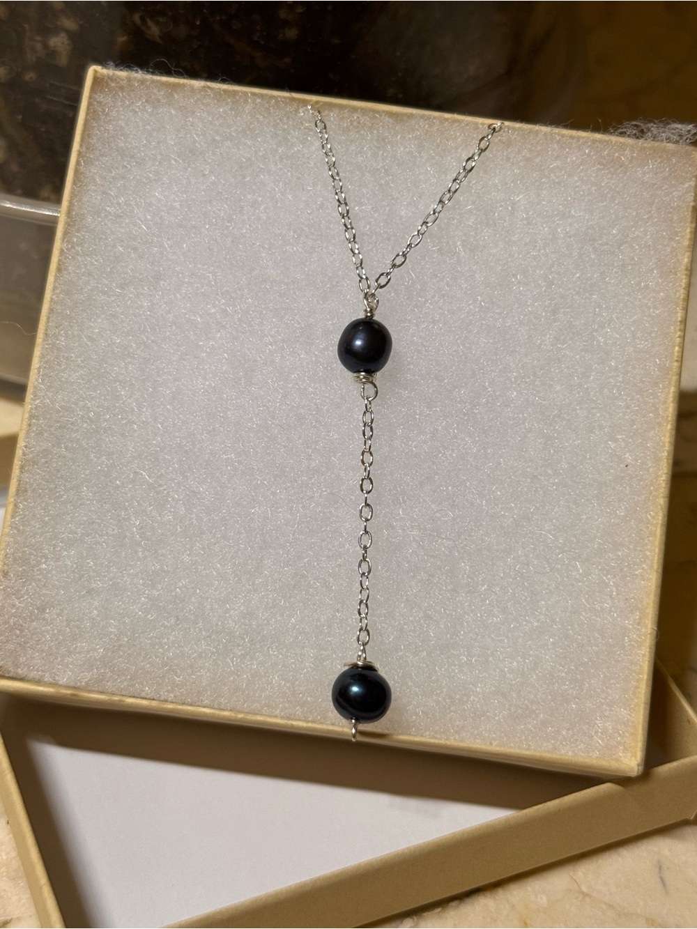 Silver with REAL Saltwater Pearls necklace‼️handmade‼️ - Picture 7 of 7